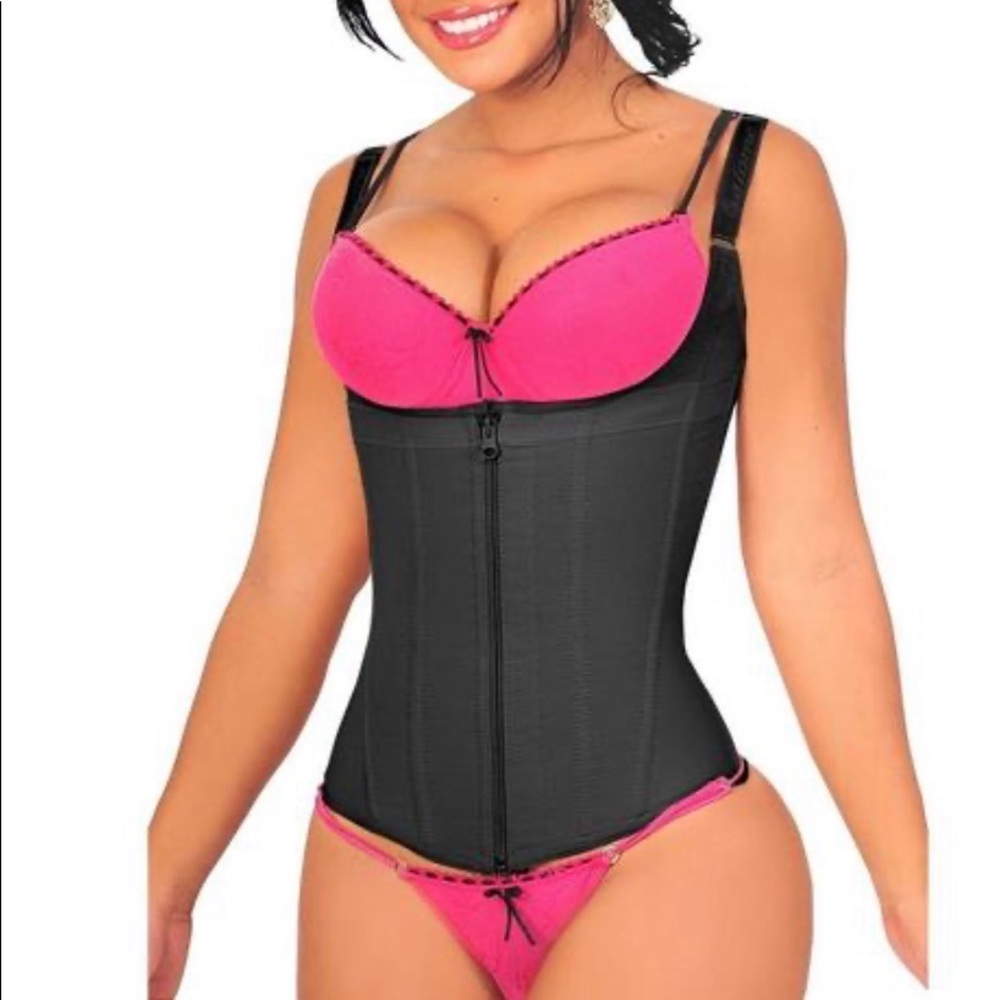 Waist Trainer Colombian Fajas Black Large